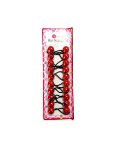 Hair Bobbles Red S01-04B (1X24pcs)