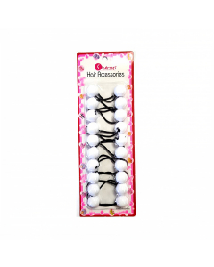 Hair Bobbles White S01-01 (1X24pcs)